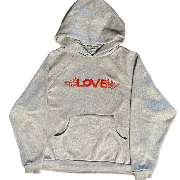 LAUREN MOSHI Renee Pullover Hoodie W Pockets with Love Wings Embroidery - Picture 3 of 12
